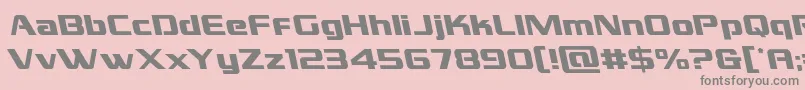 grandnationalleft Font – Gray Fonts on Pink Background