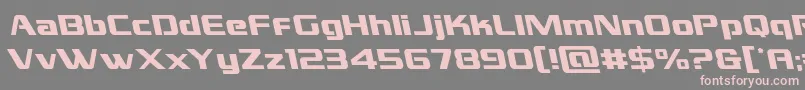 grandnationalleft Font – Pink Fonts on Gray Background