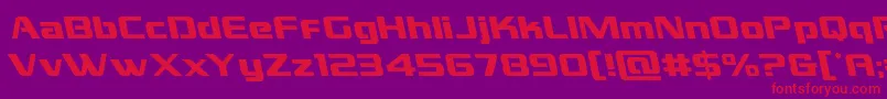 grandnationalleft Font – Red Fonts on Purple Background