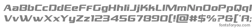 フォントgrandnationalsemital – 白い背景に灰色の文字