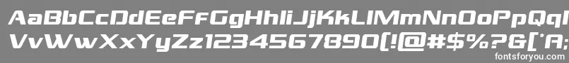 フォントgrandnationalsemital – 灰色の背景に白い文字