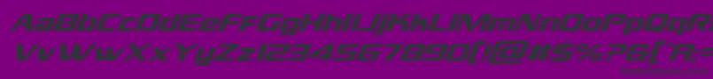 フォントgrandnationalsuperital – 紫の背景に黒い文字
