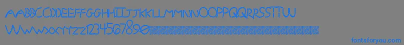 GrandStencil Font – Blue Fonts on Gray Background