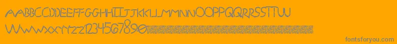 Шрифт GrandStencil – серые шрифты на оранжевом фоне