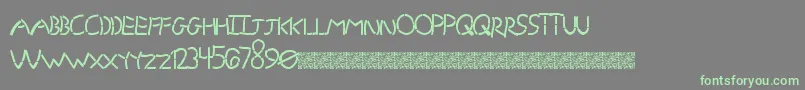 GrandStencil Font – Green Fonts on Gray Background