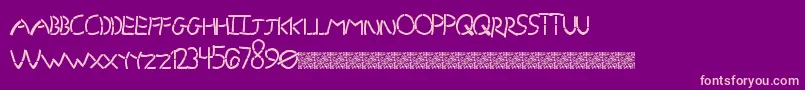 GrandStencil Font – Pink Fonts on Purple Background