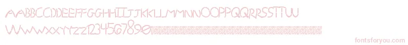 Fonte GrandStencil – fontes rosa em um fundo branco