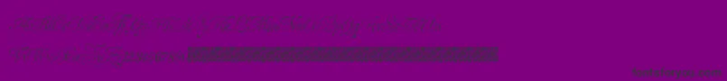 GrandZeroes-fontti – mustat fontit violetilla taustalla