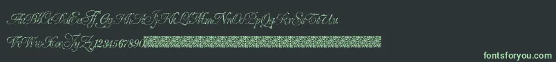 GrandZeroes Font – Green Fonts on Black Background