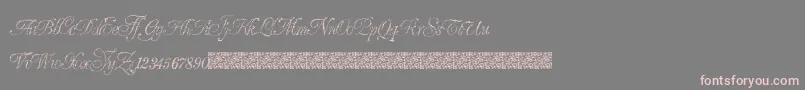 GrandZeroes Font – Pink Fonts on Gray Background