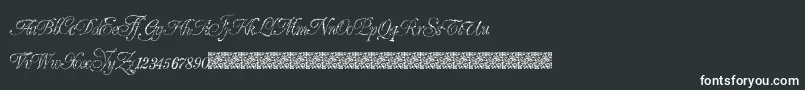 Шрифт GrandZeroes – белые шрифты на чёрном фоне