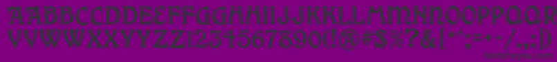 Grange Font – Black Fonts on Purple Background