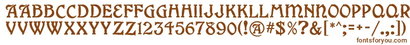 Grange Font – Brown Fonts on White Background