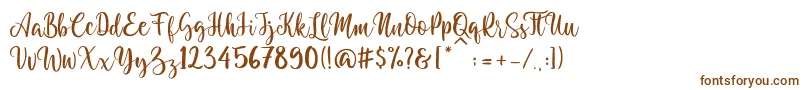 Granotta Regular Font – Brown Fonts on White Background