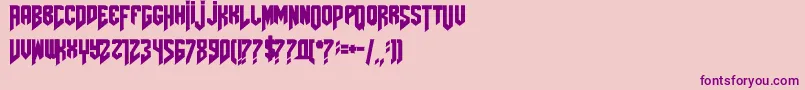 Amazdoomleft Font – Purple Fonts on Pink Background