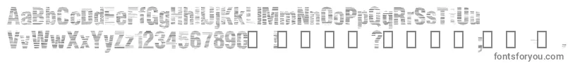 フォントStatHh – 白い背景に灰色の文字