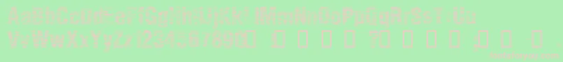 StatHh Font – Pink Fonts on Green Background