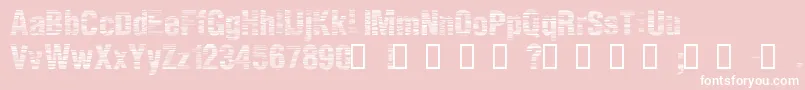 StatHh Font – White Fonts on Pink Background