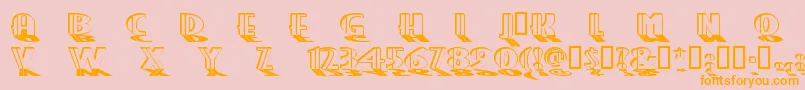 GRANPS   Font – Orange Fonts on Pink Background