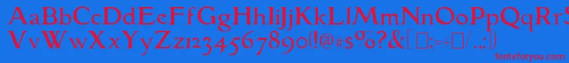 More about GranthamLight Font GranthamLight Font – Red Fonts on Blue Background