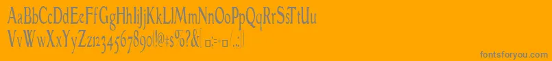 More about GranthamLightCondensed Font GranthamLightCondensed Font – Gray Fonts on Orange Background