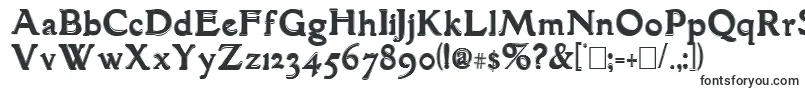 GranthamOutline-fontti – Serifeillä varustetut fontit