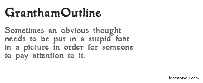 Шрифт GranthamOutline (128407)