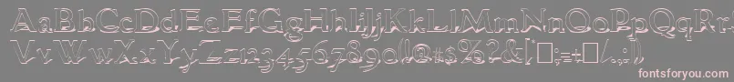 More about GranthamShadow Font GranthamShadow Font – Pink Fonts on Gray Background