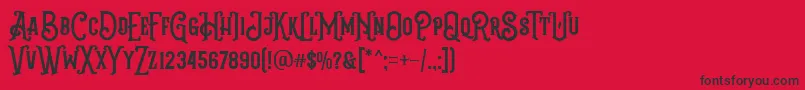 Grantmouth Vol 2 FREE DEMO Font – Black Fonts on Red Background