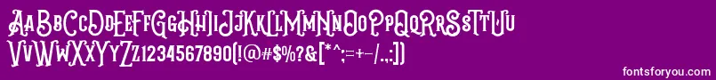 Grantmouth Vol 2 FREE DEMO Font – White Fonts on Purple Background