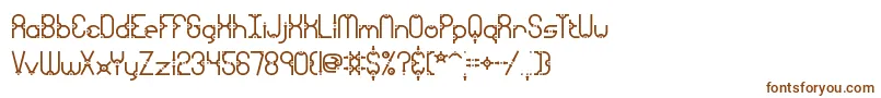 Шрифт granular – коричневые шрифты на белом фоне