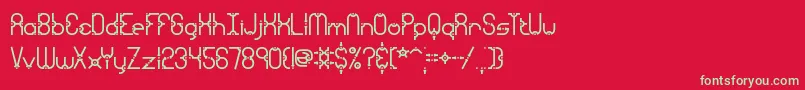 More about granular Font granular Font – Green Fonts on Red Background