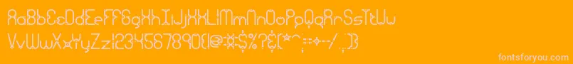 granular Font – Pink Fonts on Orange Background