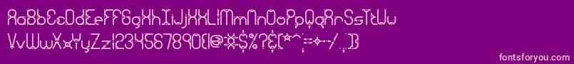 granular Font – Pink Fonts on Purple Background