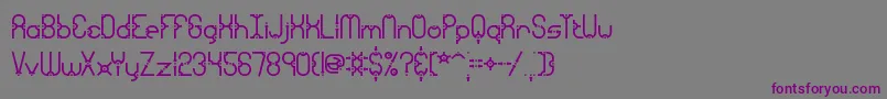 granular-Schriftart – Violette Schriften auf grauem Hintergrund
