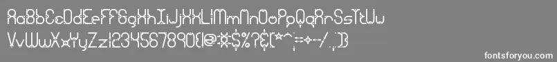 フォントgranular – 灰色の背景に白い文字