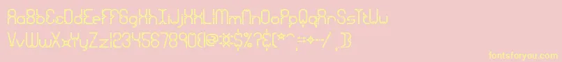 granular Font – Yellow Fonts on Pink Background