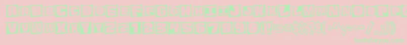 GRAPAM   Font – Green Fonts on Pink Background