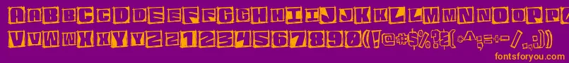 GRAPAM   Font – Orange Fonts on Purple Background