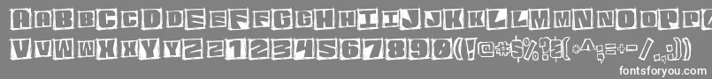 GRAPAM   Font – White Fonts on Gray Background