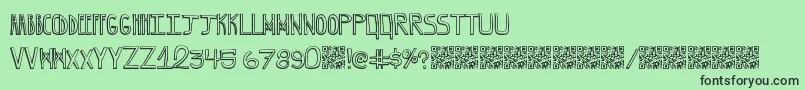 Шрифт GrapeBlaster – чёрные шрифты на зелёном фоне