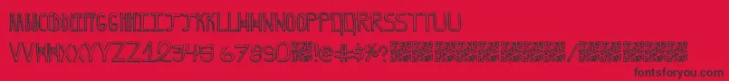 GrapeBlaster Font – Black Fonts on Red Background