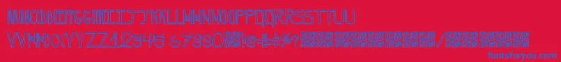 GrapeBlaster Font – Blue Fonts on Red Background