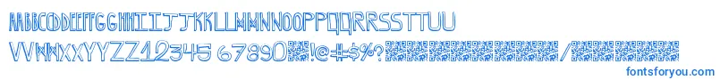 GrapeBlaster Font – Blue Fonts on White Background