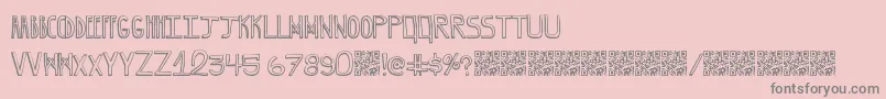GrapeBlaster Font – Gray Fonts on Pink Background