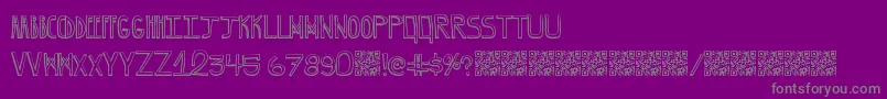 GrapeBlaster-Schriftart – Graue Schriften auf violettem Hintergrund