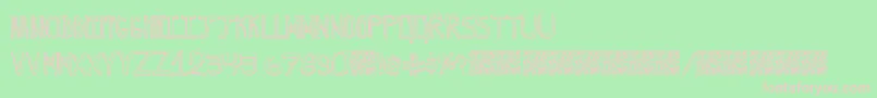 GrapeBlaster-fontti – vaaleanpunaiset fontit vihreällä taustalla