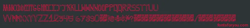 GrapeBlaster Font – Red Fonts on Black Background