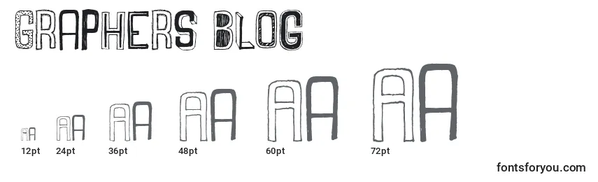 Größen der Schriftart Graphers Blog
