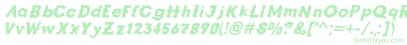 GRAPPA  -Schriftart – Grüne Schriften auf weißem Hintergrund